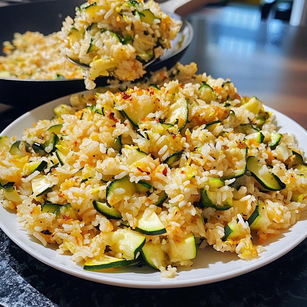 Healthy Zucchini Rice Skillet
