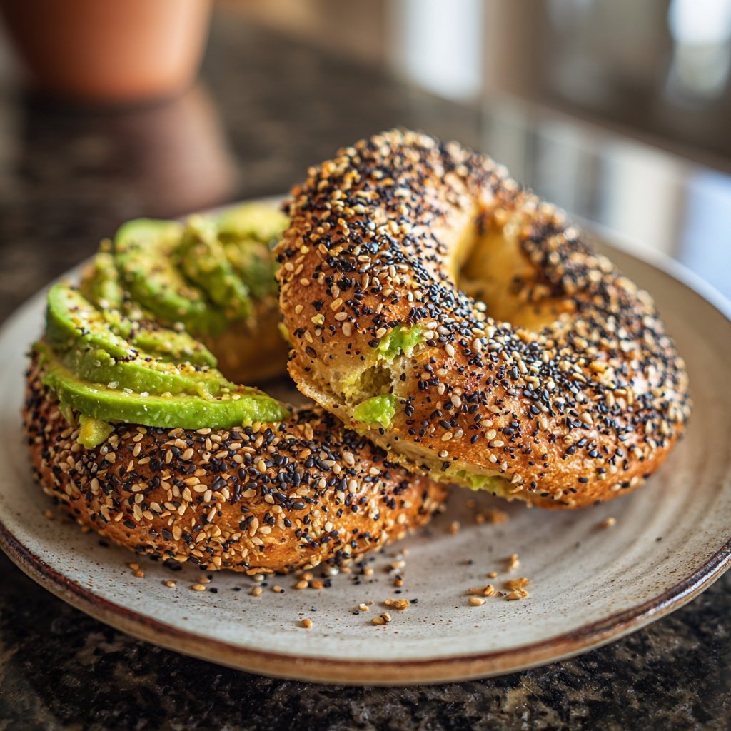 Protein Bagels With Flaxseed
