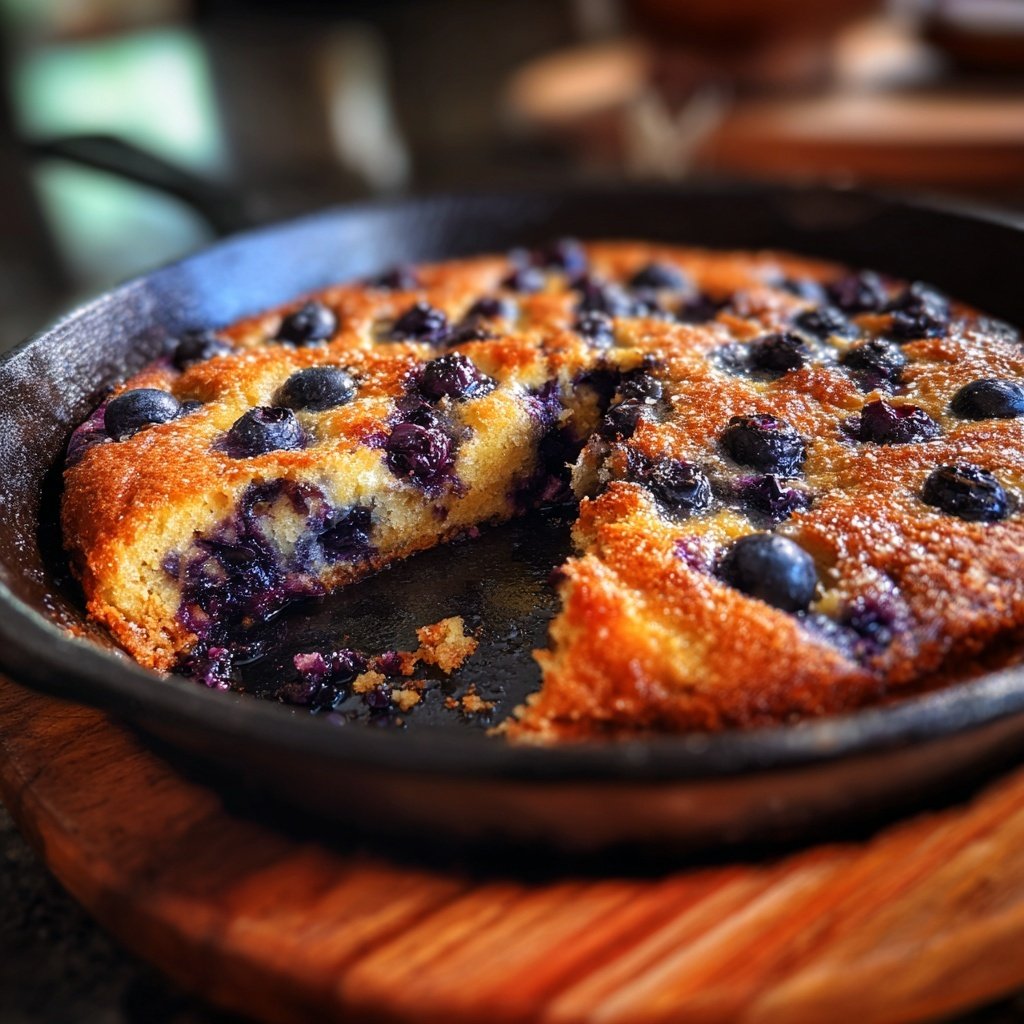 Spring Brunch Blueberry Pancake Bake
