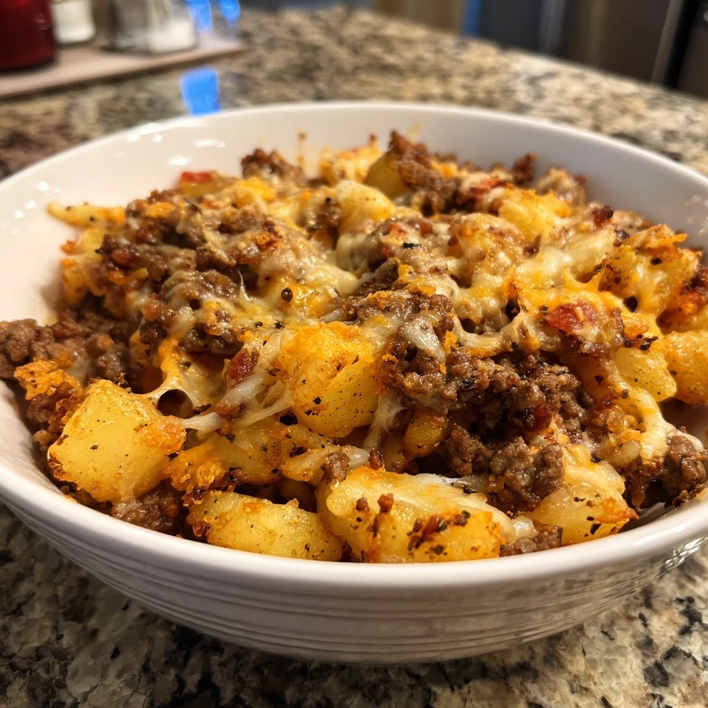 Ground Beef And Potato Skillet