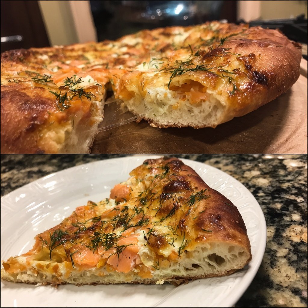 Pizza with Smoked Salmon and Dill