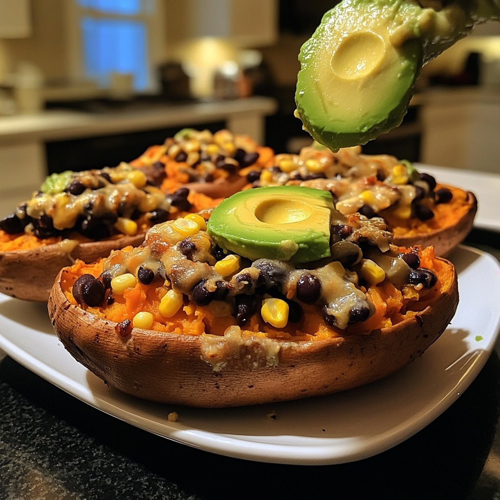 Healthy Stuffed Sweet Potatoes
