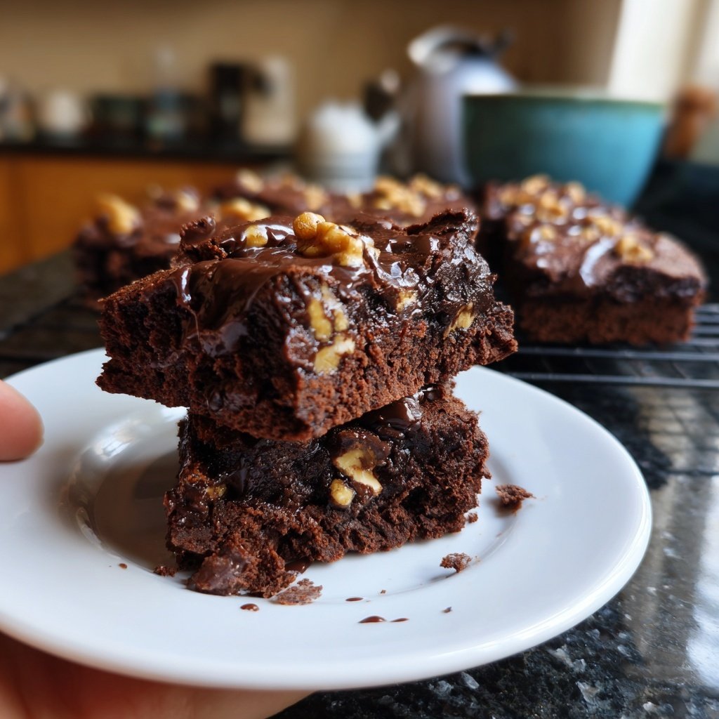 Fudgy Sourdough Discard Brownies