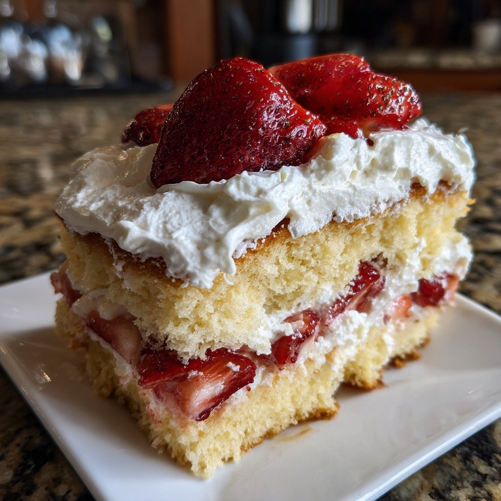 Strawberry Shortcake With Pound Cake