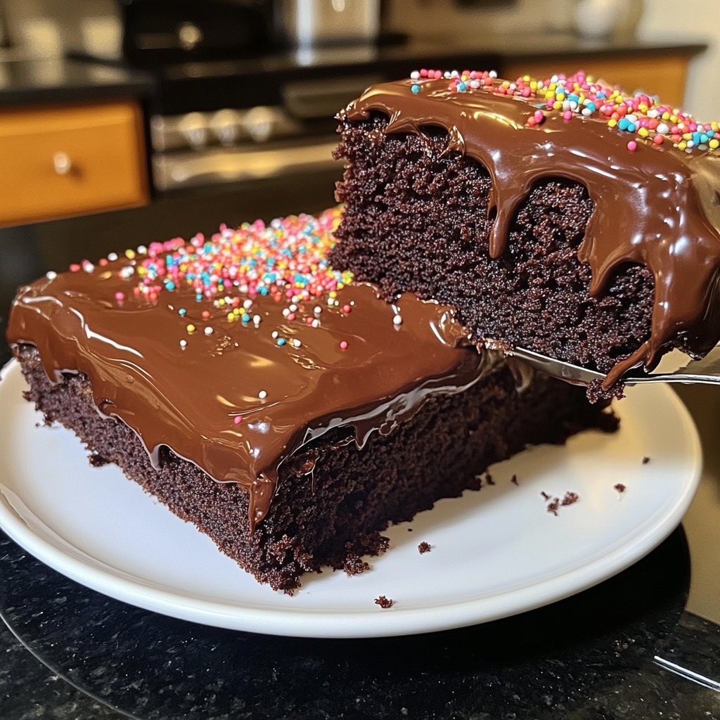 Super Bowl Dessert Chocolate Sheet Cake