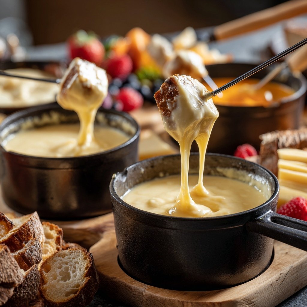 Fondue with Smoked Gouda Blend