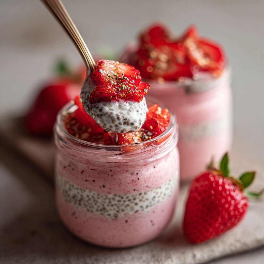 Strawberry Chia Yogurt Jars