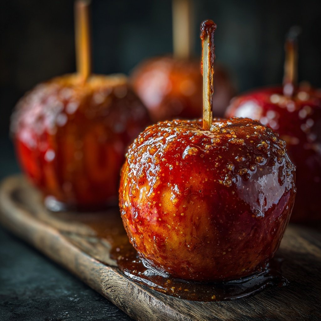 Cinnamon Glazed Candy Apples
