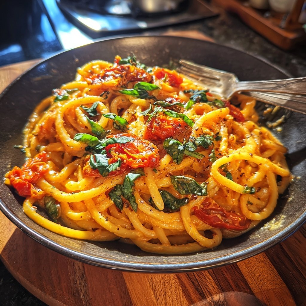 Quick Creamy Tomato Pasta Dinner