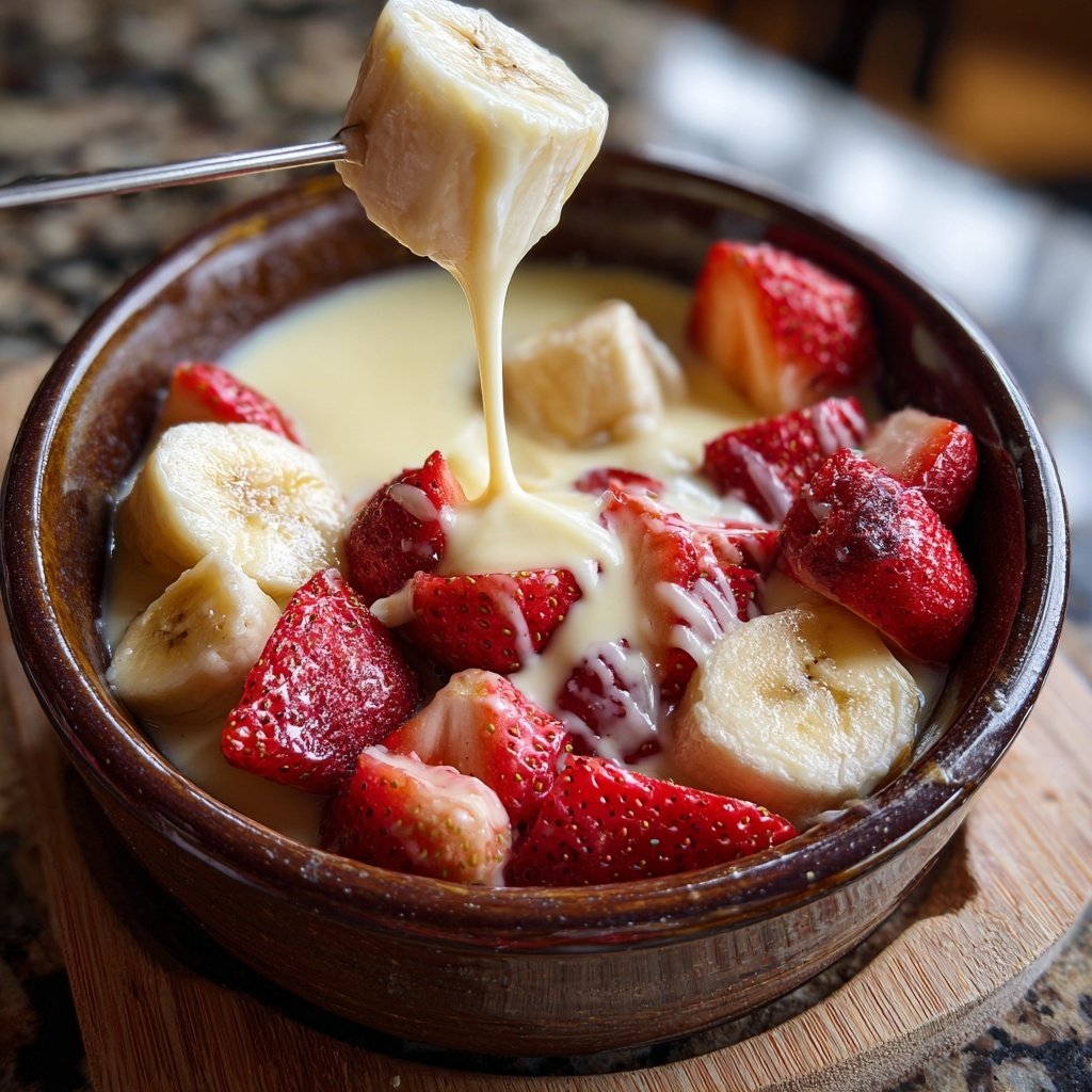 Fondue with White Chocolate