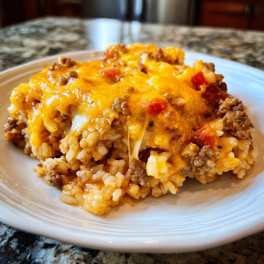Ground Beef Rice Casserole