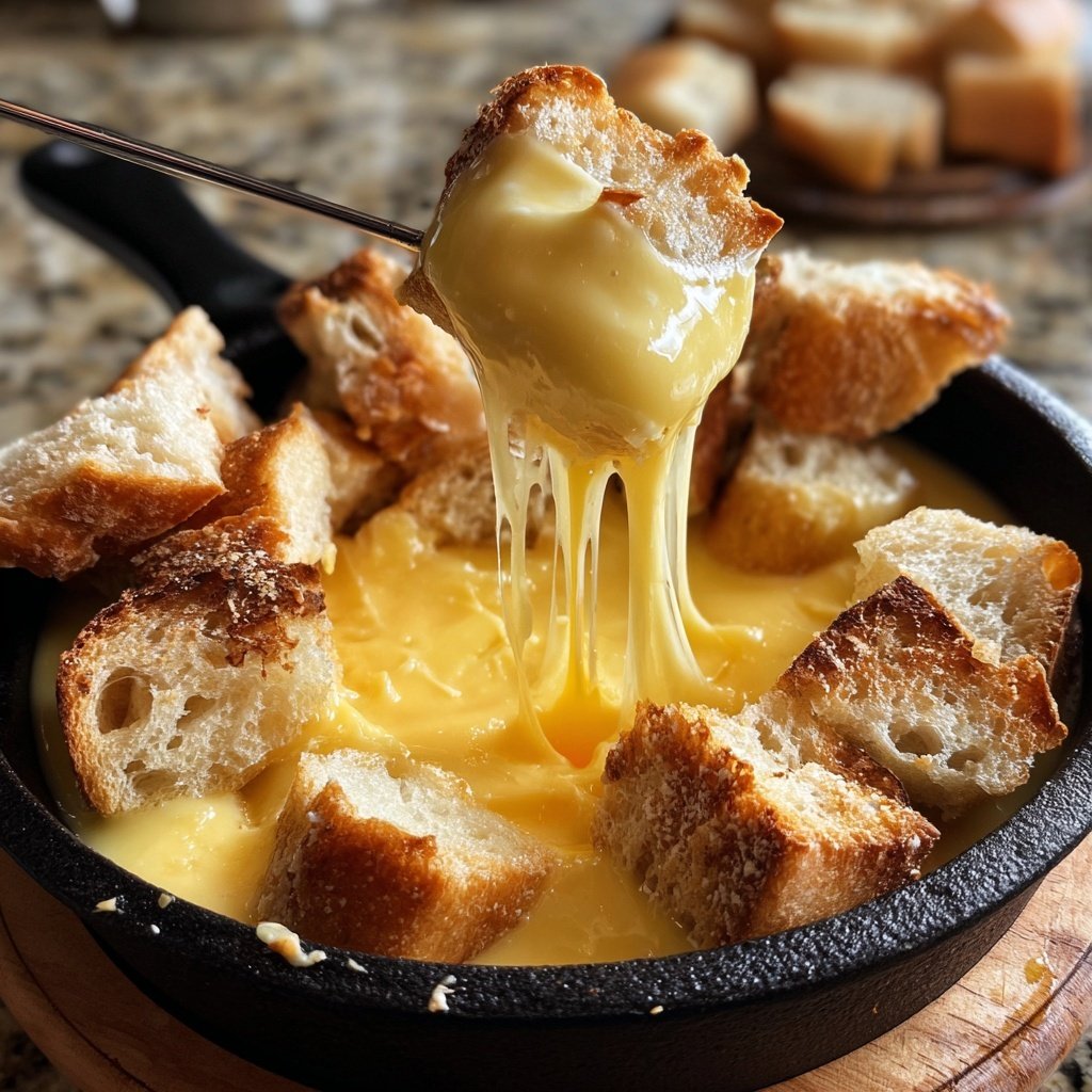 Fondue with Smoked Gouda Blend